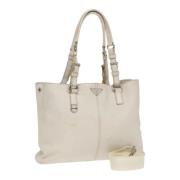 Pre-owned Leather prada-bags Prada Vintage , Beige , Dames