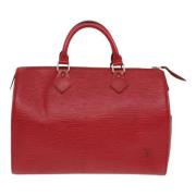 Pre-owned Leather louis-vuitton-bags Louis Vuitton Vintage , Red , Dam...