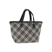 Pre-owned Canvas handbags Burberry Vintage , Gray , Dames