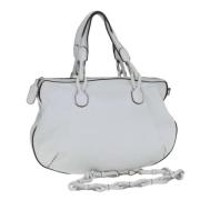 Pre-owned Leather handbags Loewe Pre-owned , Gray , Dames