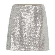 Pailletten Rok Zilver Elegant Stijl Part Two , Gray , Dames