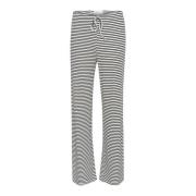 Gestreepte elastische taillebroek Karen by Simonsen , Gray , Dames