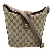 Pre-owned Canvas gucci-bags Gucci Vintage , Beige , Dames