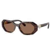 Bruine lenzen zonnebril Sk6028 model Swarovski , Brown , Dames