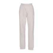 Witte Fleece Sweatpants met Elastische Taille Adidas , Gray , Heren