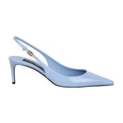 Patent Slingback Pumps met hoge hak Dolce & Gabbana , Blue , Dames