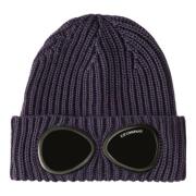 Merino Beanie met Goggle, Night Shade C.p. Company , Blue , Heren