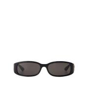 Zwarte Acetaat Zonnebril - Stijlvol Model Gucci , Black , Dames