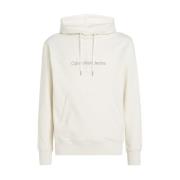 Monogram Hoodie met Ribboord Calvin Klein Jeans , White , Heren