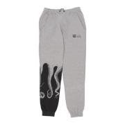 Lichtgrijze fleece sweatpants met trekkoord Octopus , Gray , Heren