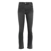 Hoge taille Slim Straight Jeans Adriano Goldschmied , Gray , Dames