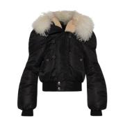 Jas type bomber Alexander McQueen , Black , Dames