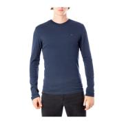 Lange mouw katoenen T-shirt herfst/winter Tommy Jeans , Blue , Heren