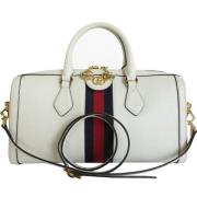 Pre-owned Leather gucci-bags Gucci Vintage , White , Dames