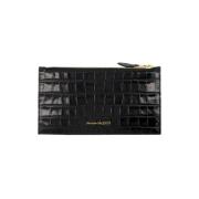 Pre-owned Leather wallets Alexander McQueen Pre-owned , Black , Dames