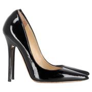 Pre-owned Leather heels Jimmy Choo Pre-owned , Black , Dames