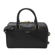 Pre-owned Leather handbags Yves Saint Laurent Vintage , Black , Dames