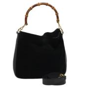 Pre-owned Suede gucci-bags Gucci Vintage , Black , Dames