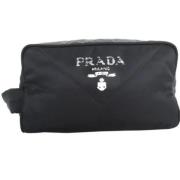 Pre-owned Fabric clutches Prada Vintage , Black , Dames