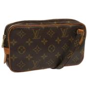 Pre-owned Canvas louis-vuitton-bags Louis Vuitton Vintage , Brown , Da...