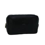 Pre-owned Leather clutches Versace Pre-owned , Black , Dames