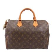 Pre-owned Leather handbags Louis Vuitton Vintage , Brown , Dames