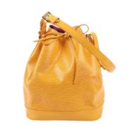 Pre-owned Leather handbags Louis Vuitton Vintage , Yellow , Dames