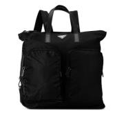 Pre-owned Nylon backpacks Prada Vintage , Black , Dames