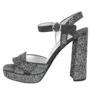 Pre-owned Suede sandals Prada Vintage , Gray , Dames