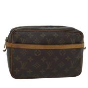 Pre-owned Canvas clutches Louis Vuitton Vintage , Brown , Dames