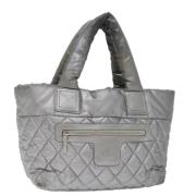 Pre-owned Nylon chanel-bags Chanel Vintage , Gray , Dames