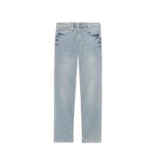 Slim Straight Denim Jeans in Blauw Frame , Blue , Heren