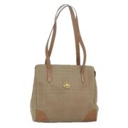 Pre-owned Canvas shoulder-bags Burberry Vintage , Beige , Dames