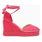 Hoge Espadrilles Sandalen Castañer , Pink , Dames