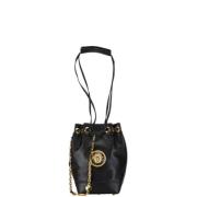 Pre-owned Leather shoulder-bags Versace Pre-owned , Black , Dames