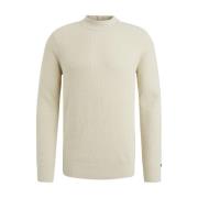 Fijne Boucle Pullover Cast Iron , Beige , Heren