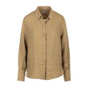 Beige Shirt ML 40Weft , Beige , Dames