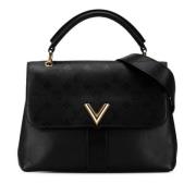 Pre-owned Leather handbags Louis Vuitton Vintage , Black , Dames