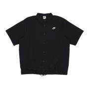 Venice Club Korte Mouwen Shirt Zwart/Wit Nike , Black , Heren