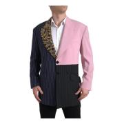 Multicolor Patchwork Slim Fit Blazer Dolce & Gabbana , Multicolor , He...