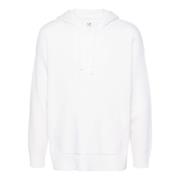 Hoodie van lamswol met kangoeroezak C.p. Company , White , Heren