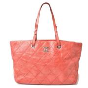 Pre-owned Fabric chanel-bags Chanel Vintage , Pink , Dames