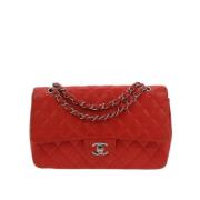 Pre-owned Leather chanel-bags Chanel Vintage , Red , Dames