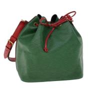 Pre-owned Leather louis-vuitton-bags Louis Vuitton Vintage , Green , D...