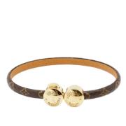 Pre-owned Leather bracelets Louis Vuitton Vintage , Yellow , Dames