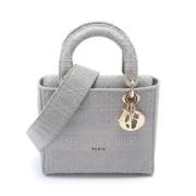 Pre-owned Canvas dior-bags Dior Vintage , Gray , Dames