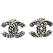 Pre-owned Metal chanel-jewelry Chanel Vintage , Black , Dames