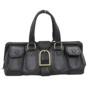 Pre-owned Leather celine-bags Celine Vintage , Black , Dames