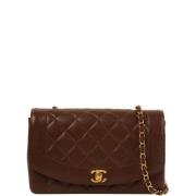 Pre-owned Fabric chanel-bags Chanel Vintage , Brown , Dames