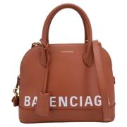 Pre-owned Leather handbags Balenciaga Vintage , Brown , Dames